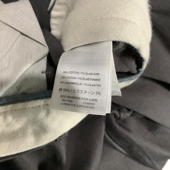 J.Crew Stretch Slim Fit Mens Pants W34 L32 Cotton/Elastane Blend Dark Brown - Picture 5 of 6